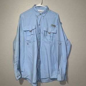 Long Sleeved Columbia PFG - Color: Light Blue